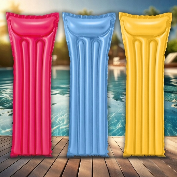 PLAYJOY Materac do pływania dmuchany wodny do basenu plażowy 183x69cm - obrazek 6