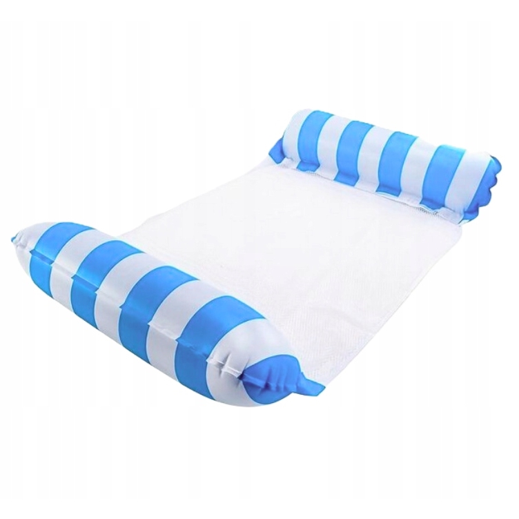 PLAYJOY Hamak wodny materac do pływania dmuchany do basenu fotel leżak plażowy 115x66cm - obrazek 2