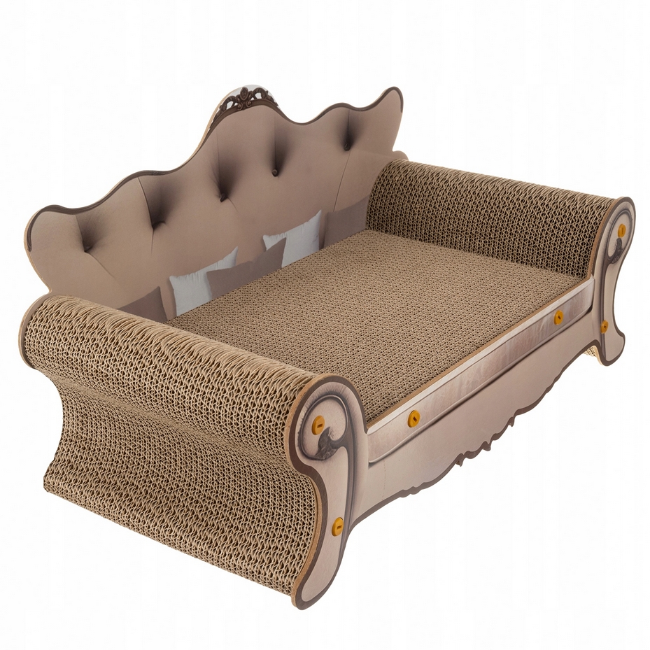 NUXIE® Drapak dla kota tekturowy zabawka mata legowisko sofa kanapa 60cm - obrazek 5