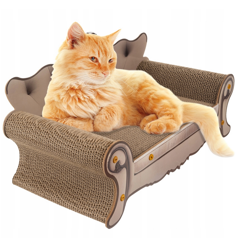 NUXIE® Drapak dla kota tekturowy zabawka mata legowisko sofa kanapa 60cm - obrazek 8
