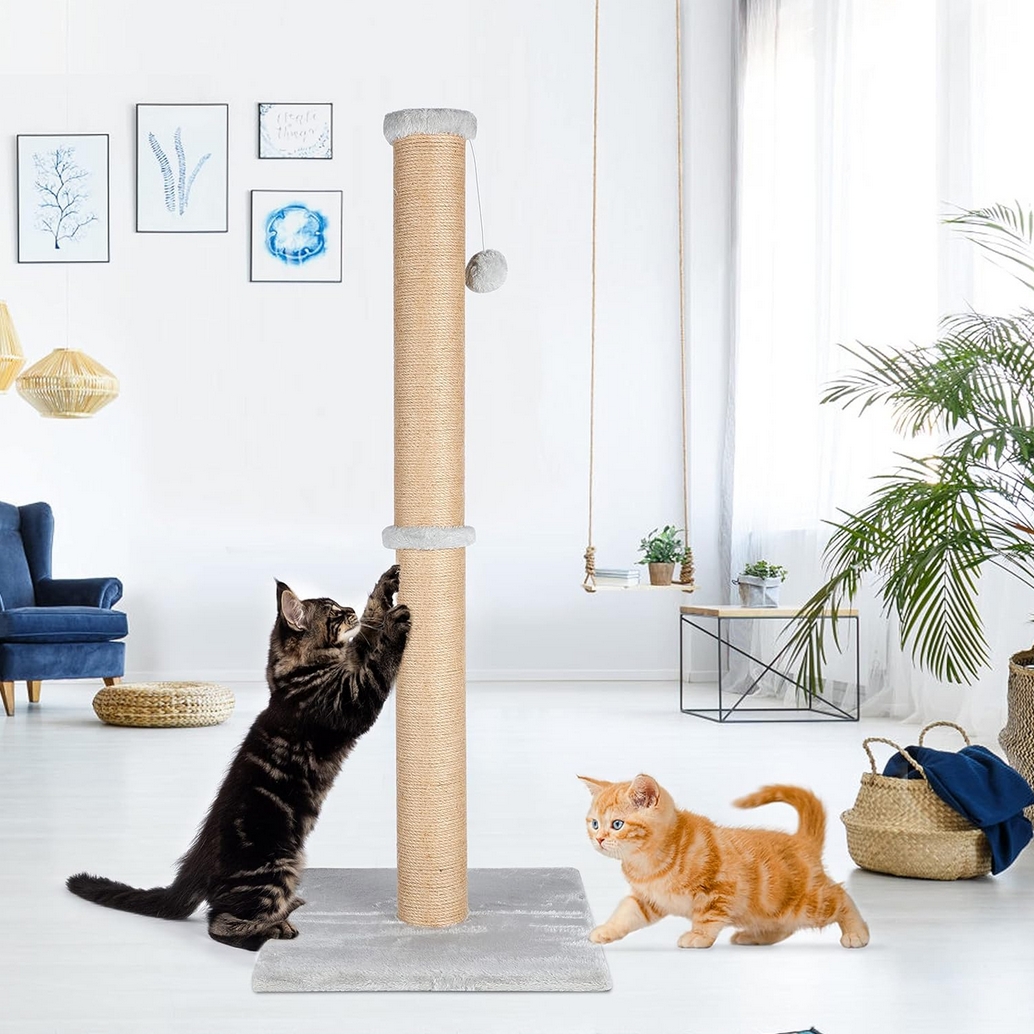 NUXIE PREMIUM® Drapak duży dla kota domek słupek z zabawkami 104cm xl - obrazek 4