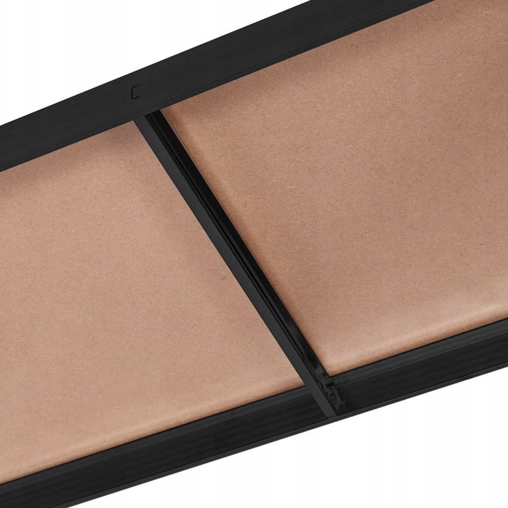 HÖGLER Regał metalowy magazynowy garażowy czarny 6 półek 1260kg 222x90x40 - obrazek 11