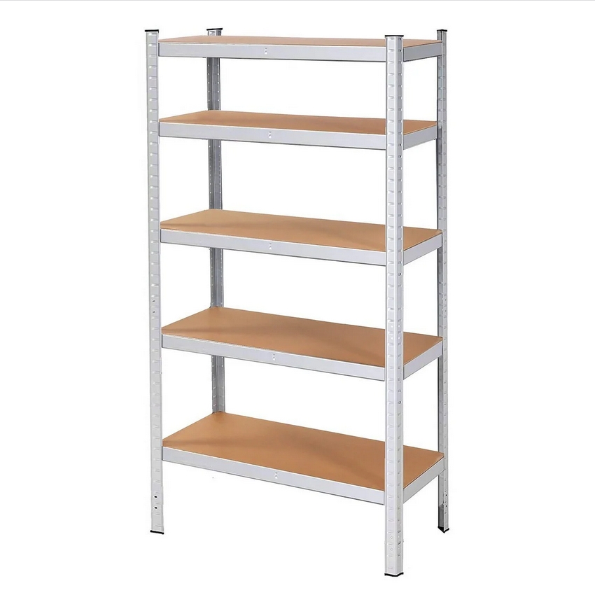 HÖGLER Regał metalowy magazynowy garażowy srebrny 5 półek 1000kg 205x120x40 - obrazek 4