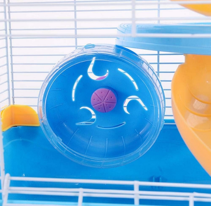 NUXIE® Klatka dla chomika na myszy małych zwierząt przezroczysta domek 31cm - obrazek 4