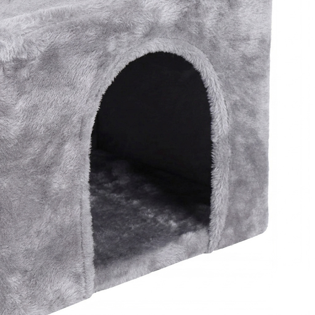 NUXIE PREMIUM® Drapak duży dla kota wieża drzewko legowisko domek z zabawkami 4 poziomy 90cm xl - obrazek 2
