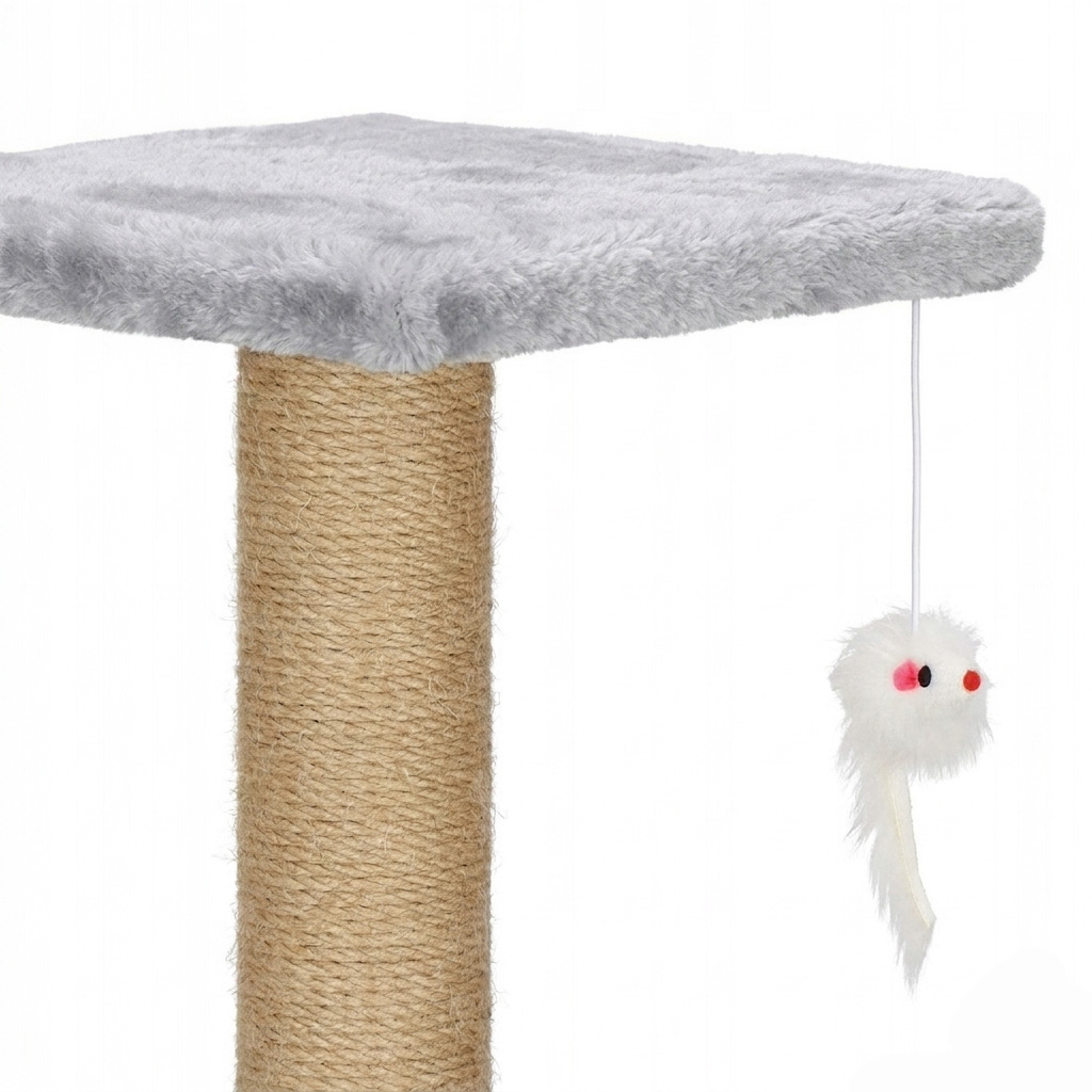 NUXIE PREMIUM® Drapak duży dla kota wieża drzewko legowisko domek z zabawkami 4 poziomy 90cm xl - obrazek 4