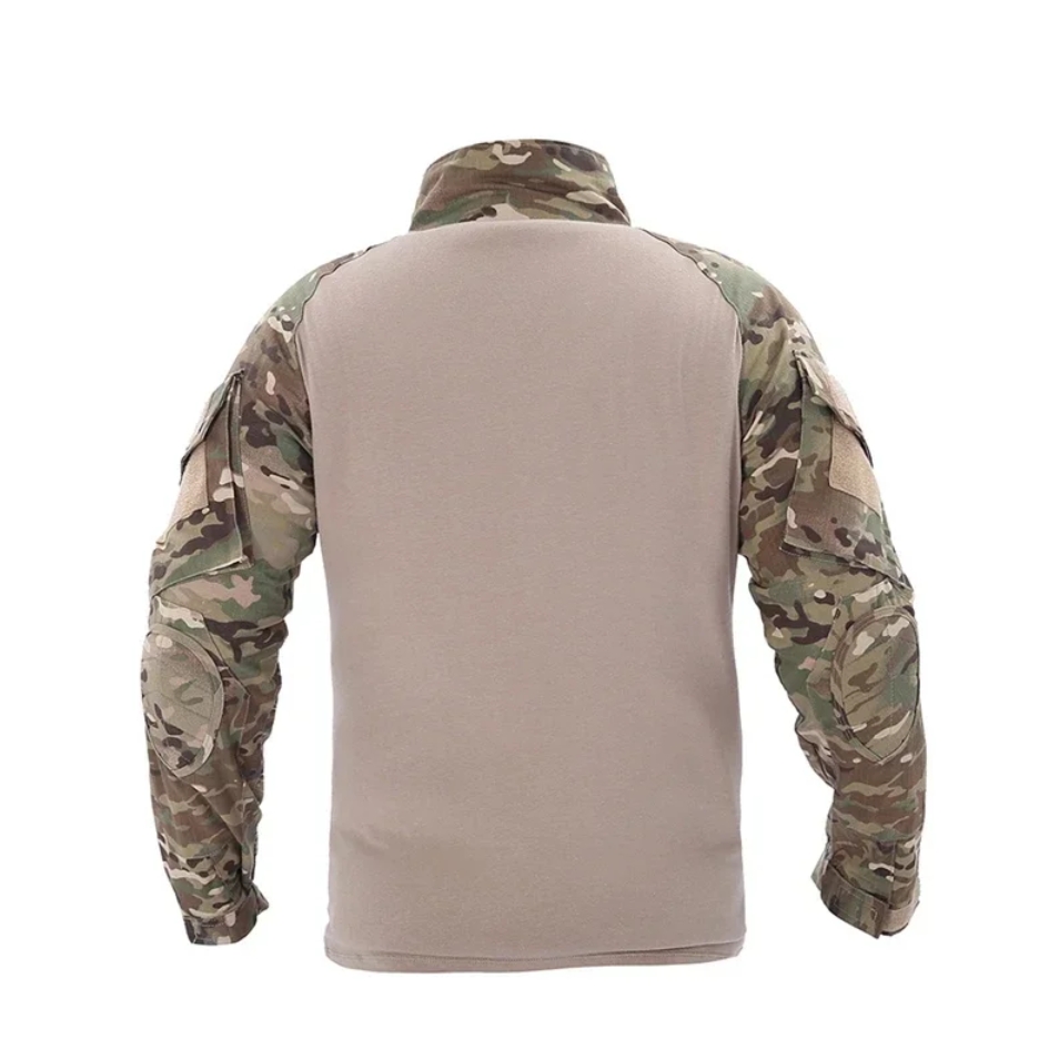 MOUNTAIN GHOST® Bluza taktyczna turystyczna wojskowa koszula z długim rękawem ściągacz camo l xl - obrazek 3