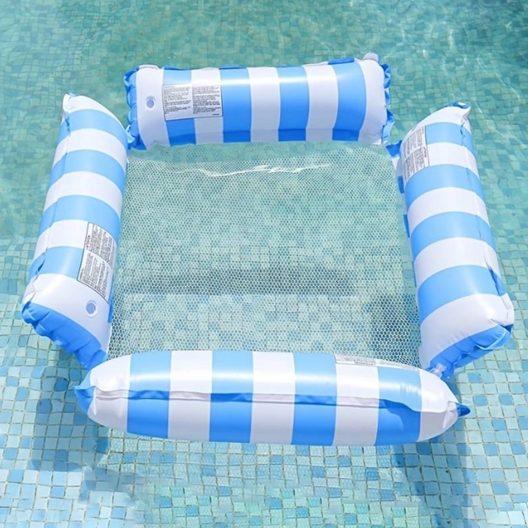 PLAYJOY Materac do pływania dmuchany wodny do basenu plażowy ponton leżak hamak 65cm - obrazek 6