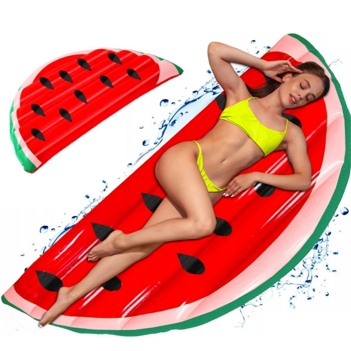 PLAYJOY Materac do pływania dmuchany wodny do basenu plażowy ponton leżak hamak 170cm