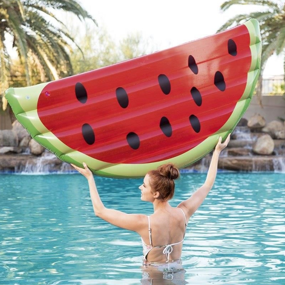 PLAYJOY Materac do pływania dmuchany wodny do basenu plażowy ponton leżak hamak 170cm - obrazek 7