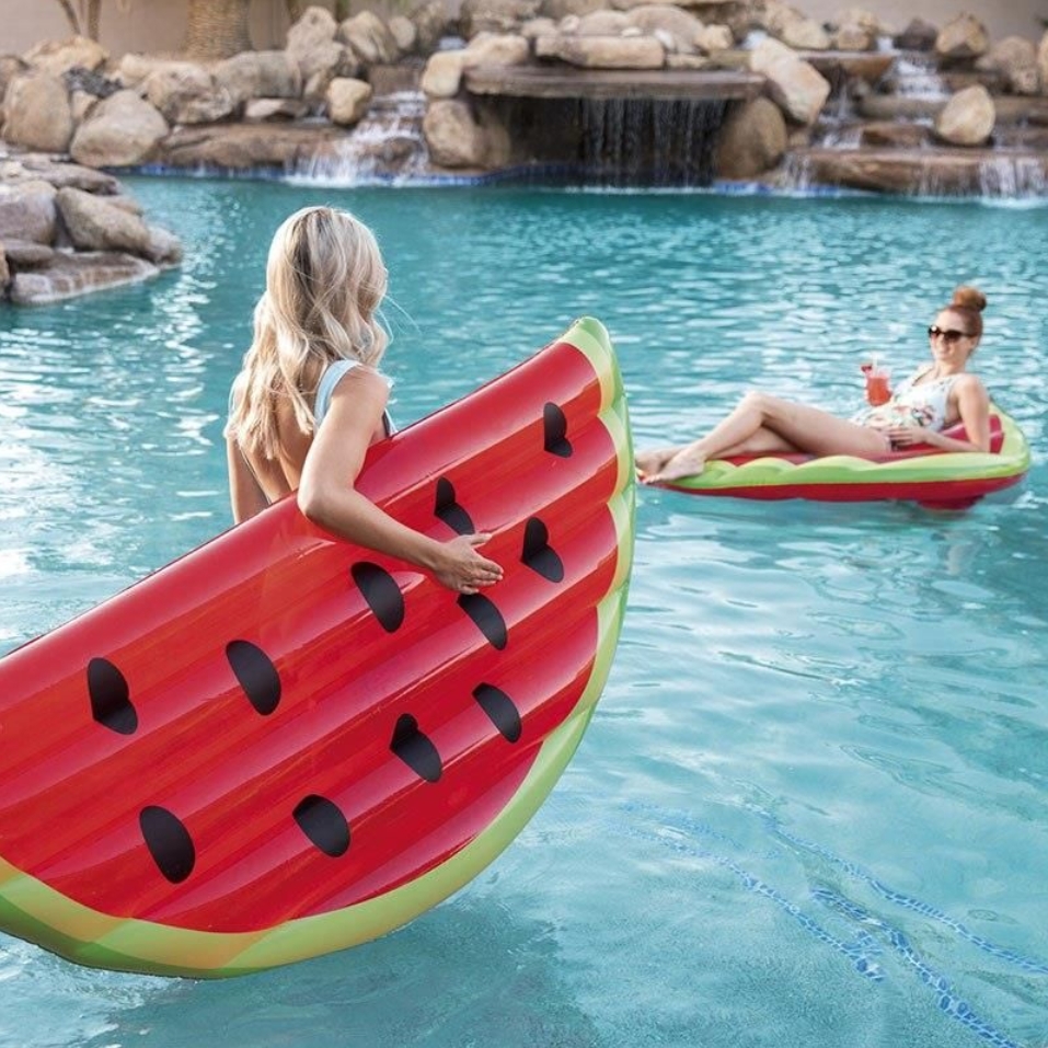 PLAYJOY Materac do pływania dmuchany wodny do basenu plażowy ponton leżak hamak 170cm - obrazek 8