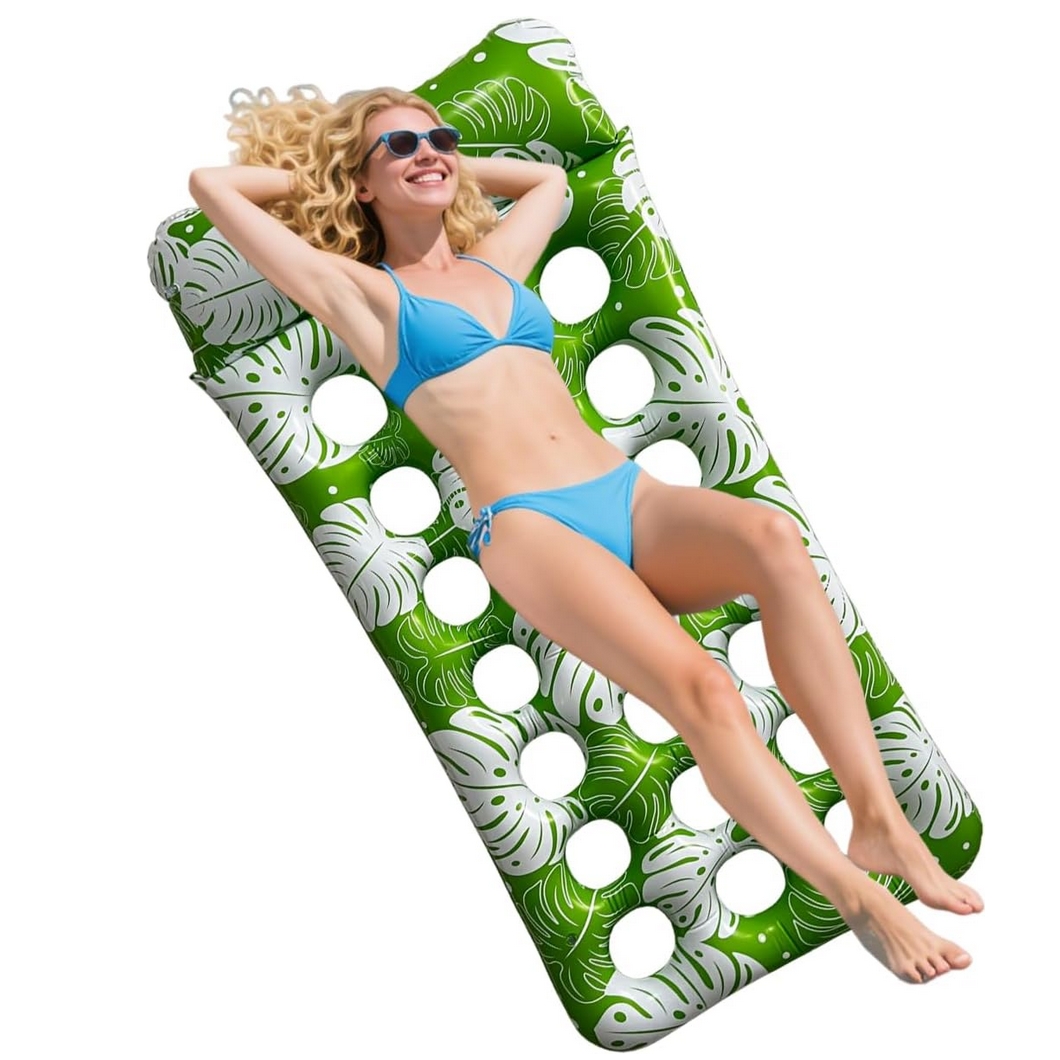 PLAYJOY Materac do pływania dmuchany wodny do basenu plażowy ponton leżak hamak 180cm