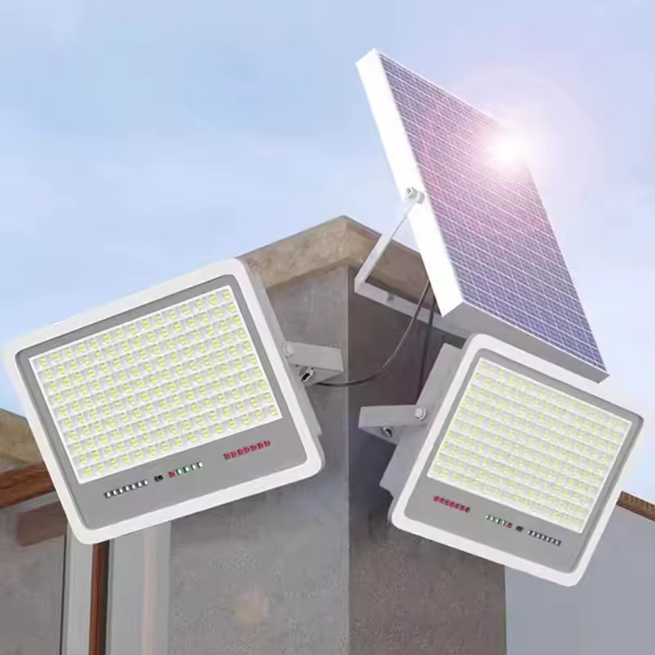 LEDLIGHT Lampa solarna 396 led ogrodowa naświetlacz czujnik zmierzchu halogen pilot ip67 200w - obrazek 3