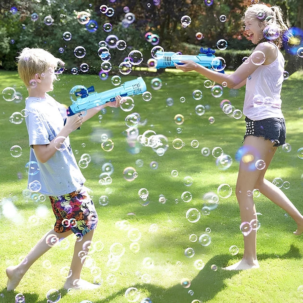 PLAYJOY Zabawka pistolet na bańki dla dzieci dinozaur maszyna bazooka do baniek mydlanych led xxl - obrazek 6