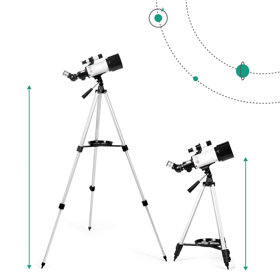 GENETIC® Teleskop astronomiczny luneta 70/400mm zoom 16-120x plecak akcesoria zestaw - obrazek 4