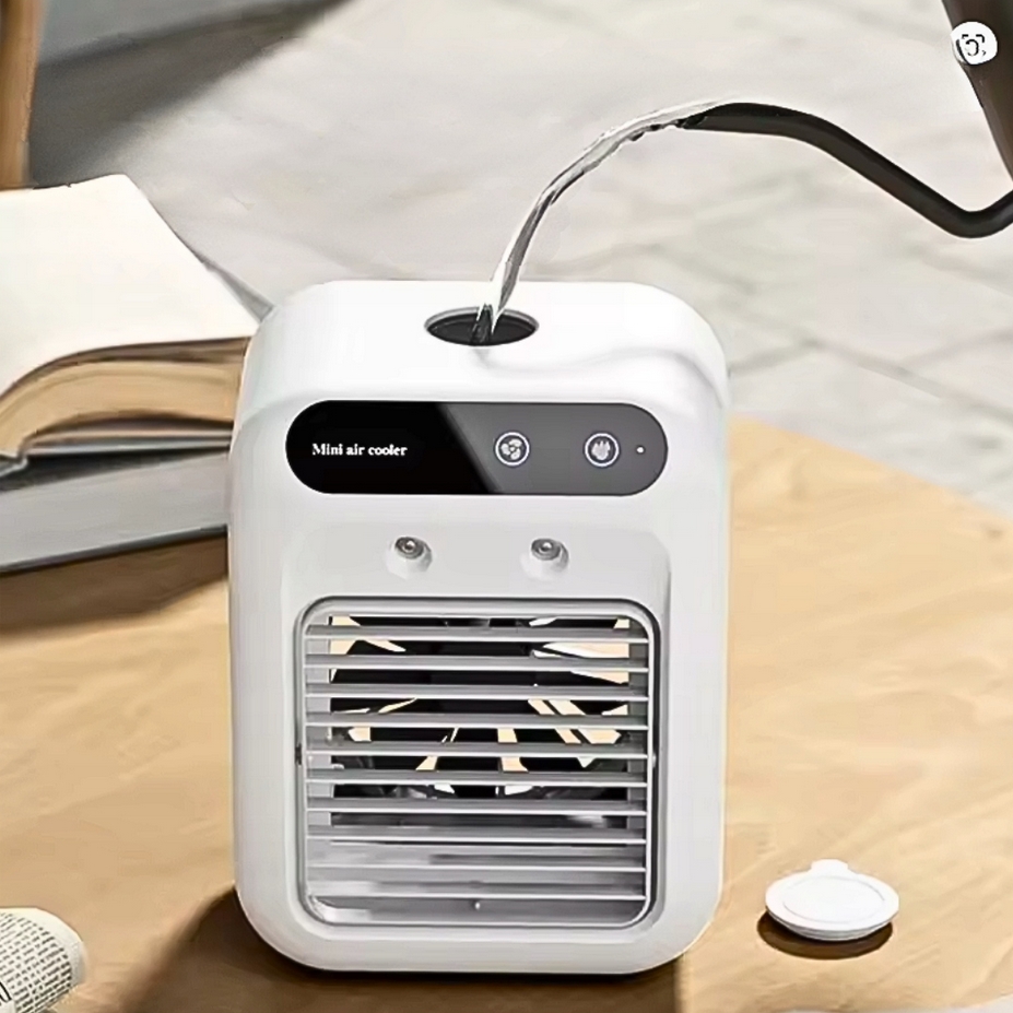 HÖGLER Klimatyzator na wodę mini air cooler wentylator nawilżacz mobilny 3w1 - obrazek 4