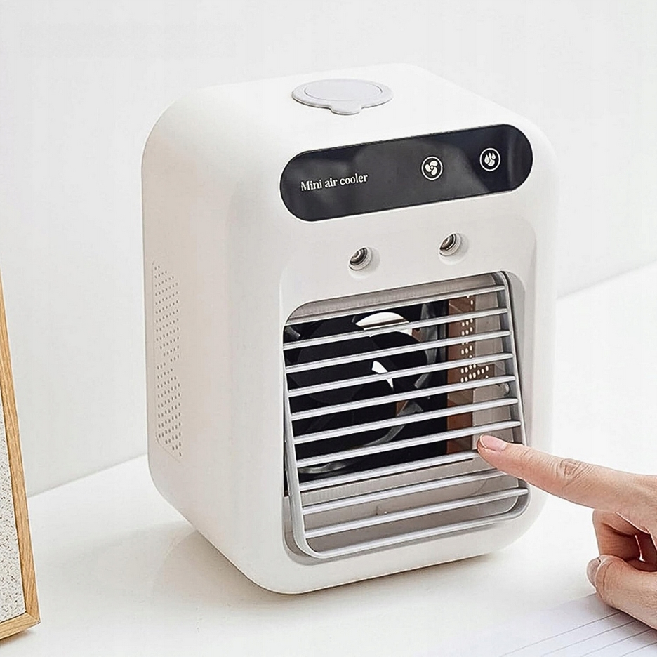 HÖGLER Klimatyzator na wodę mini air cooler wentylator nawilżacz mobilny 3w1 - obrazek 5