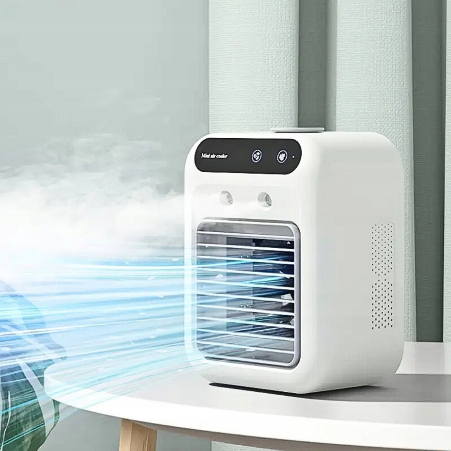 HÖGLER Klimatyzator na wodę mini air cooler wentylator nawilżacz mobilny 3w1 - obrazek 7