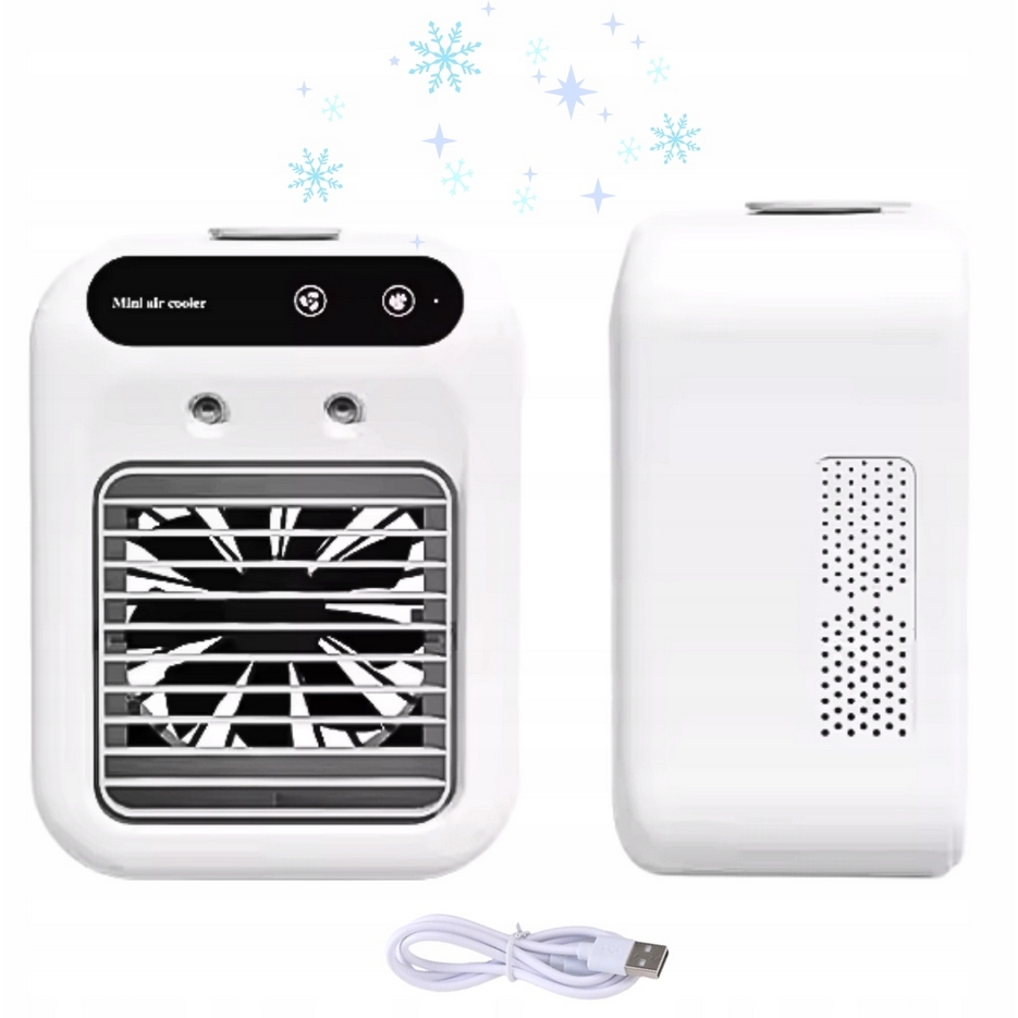 HÖGLER Klimatyzator na wodę mini air cooler wentylator nawilżacz mobilny 3w1 - obrazek 8