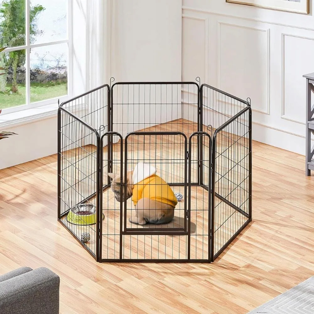 NUXIE® PREMIUM Kojec klatka zagroda modułowa dla zwierząt psa kota 6 paneli x 80x55cm - obrazek 3