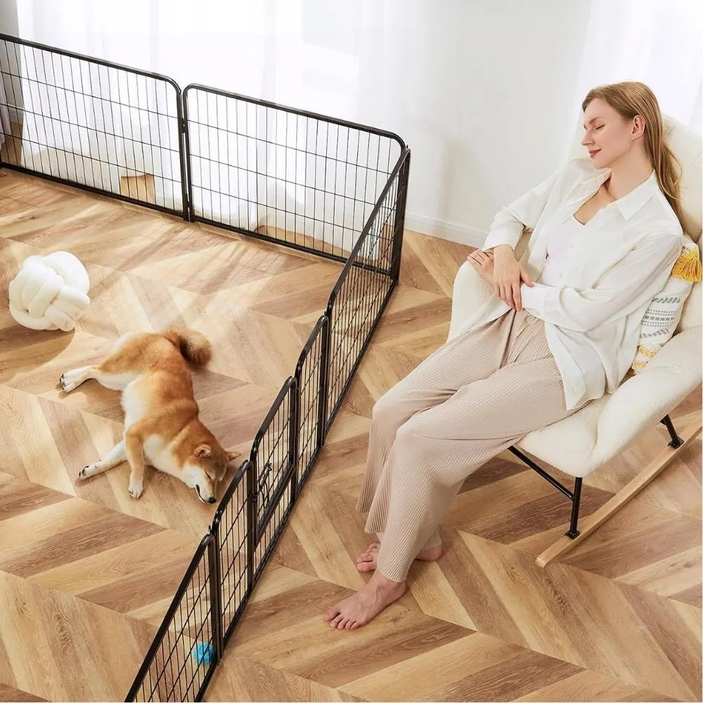 NUXIE® PREMIUM Kojec klatka zagroda modułowa dla zwierząt psa kota 6 paneli x 80x55cm - obrazek 7