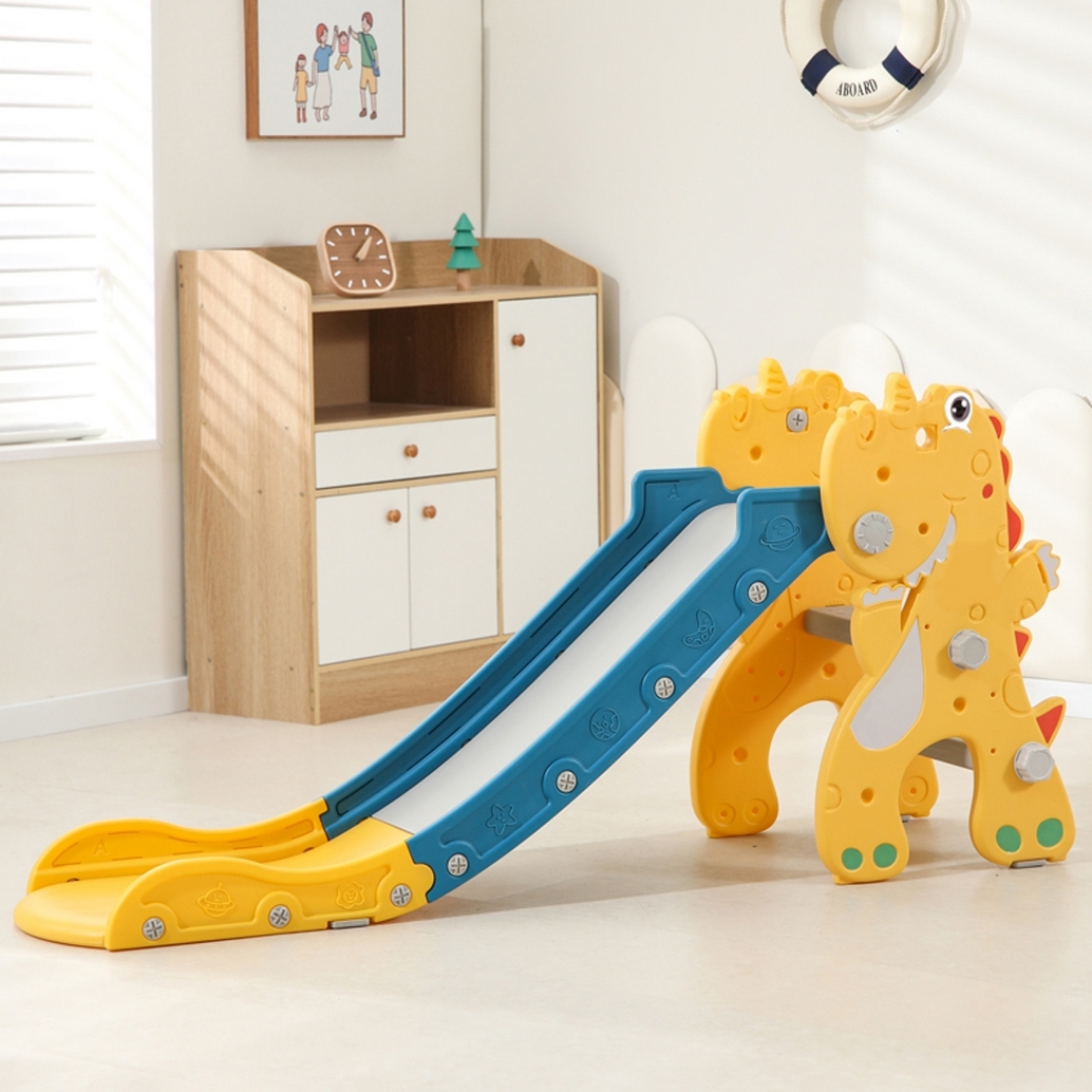 PLAYJOY Zjeżdżalnia dla dzieci domowa ogrodowa wolnostojąca wielokolorowa 145cm - obrazek 2