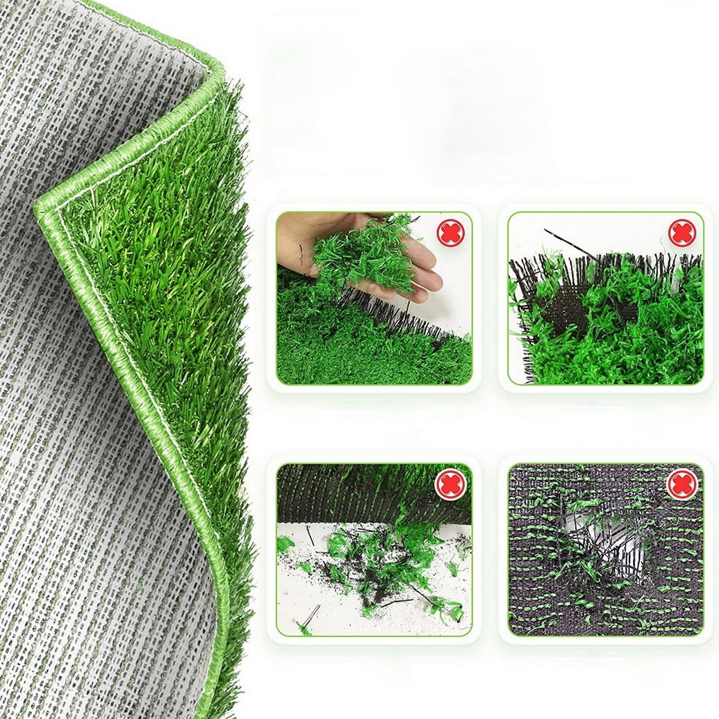 NUXIE® Kuweta dla psa psów szczeniaków ścianka trzywarstwowa mata treningowa ze sztuczną trawą 76x51cm - obrazek 3