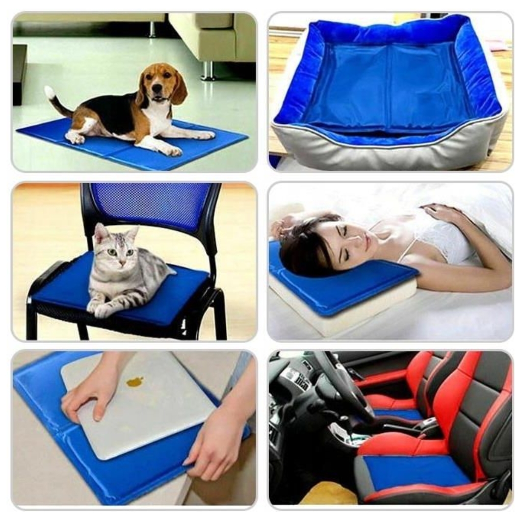 NUXIE® Mata chłodząca dla psa duża żelowa legowisko chłodzące xl 90x50cm outlet - obrazek 5
