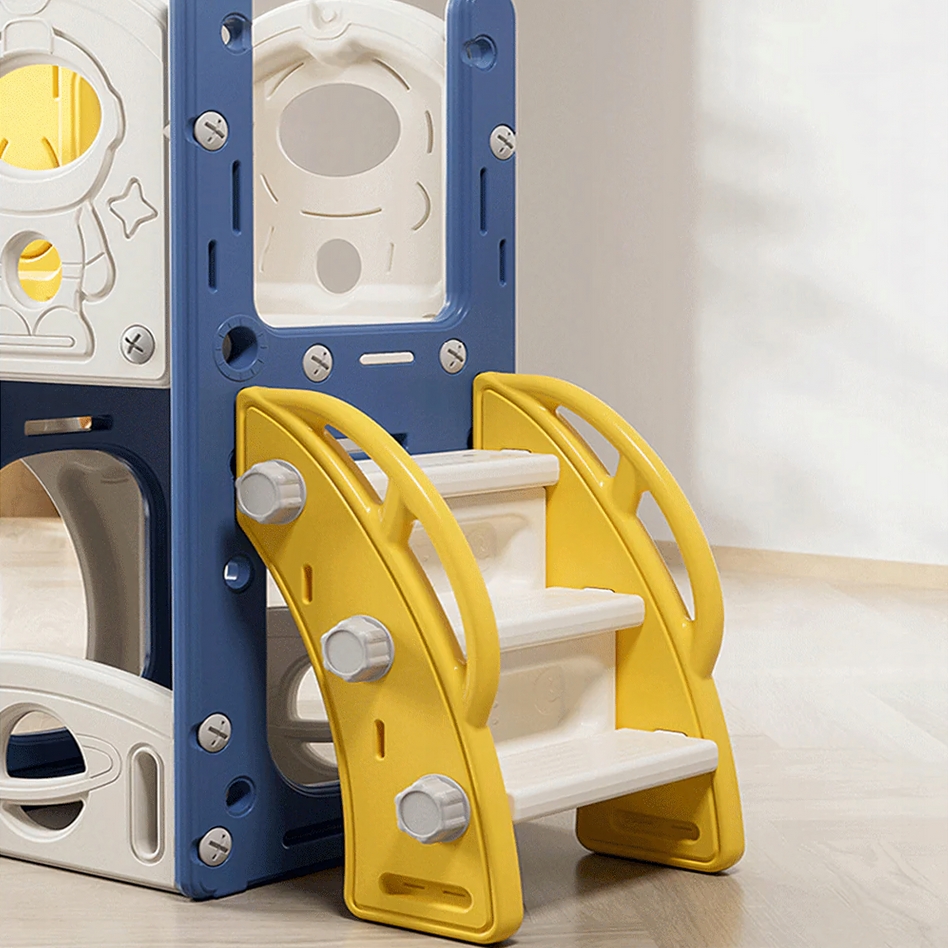 PLAYJOY Zjeżdżalnia dla dzieci domowa ogrodowa wolnostojąca wielokolorowa akcesoria zestaw 155cm - obrazek 4
