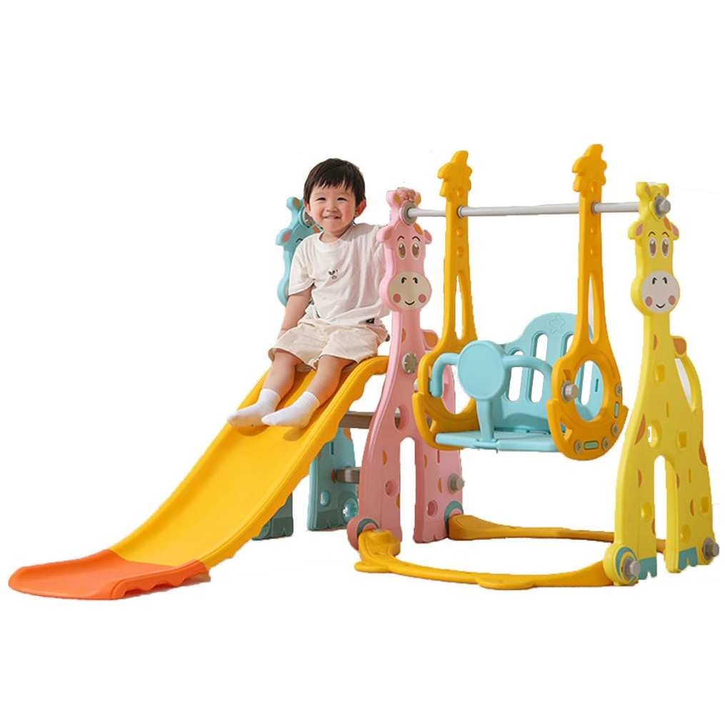 PLAYJOY Zjeżdżalnia dla dzieci huśtawka domowa ogrodowa wolnostojąca wielokolorowa akcesoria zestaw 160cm - obrazek 3
