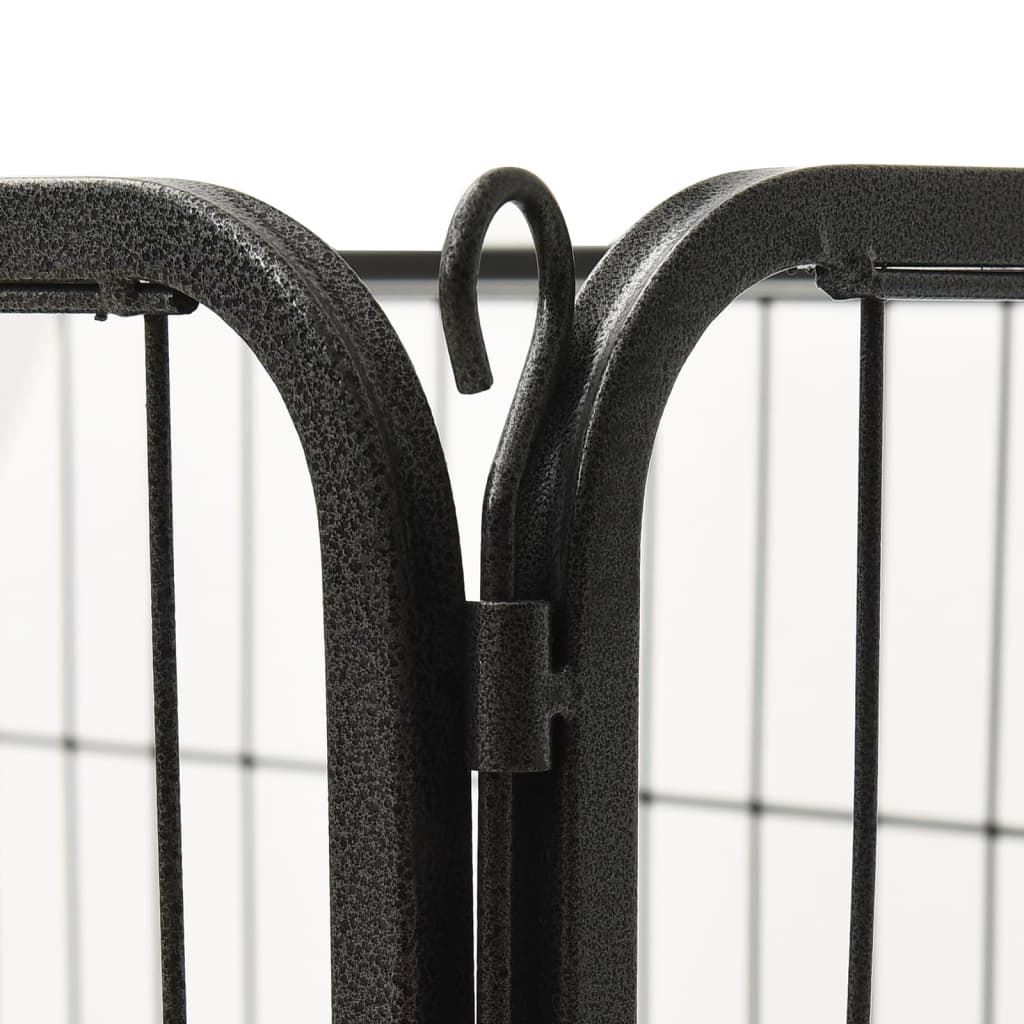 NUXIE® PREMIUM Kojec klatka zagroda modułowa dla zwierząt psa kota czarna 4 panele x 80x50cm - obrazek 7
