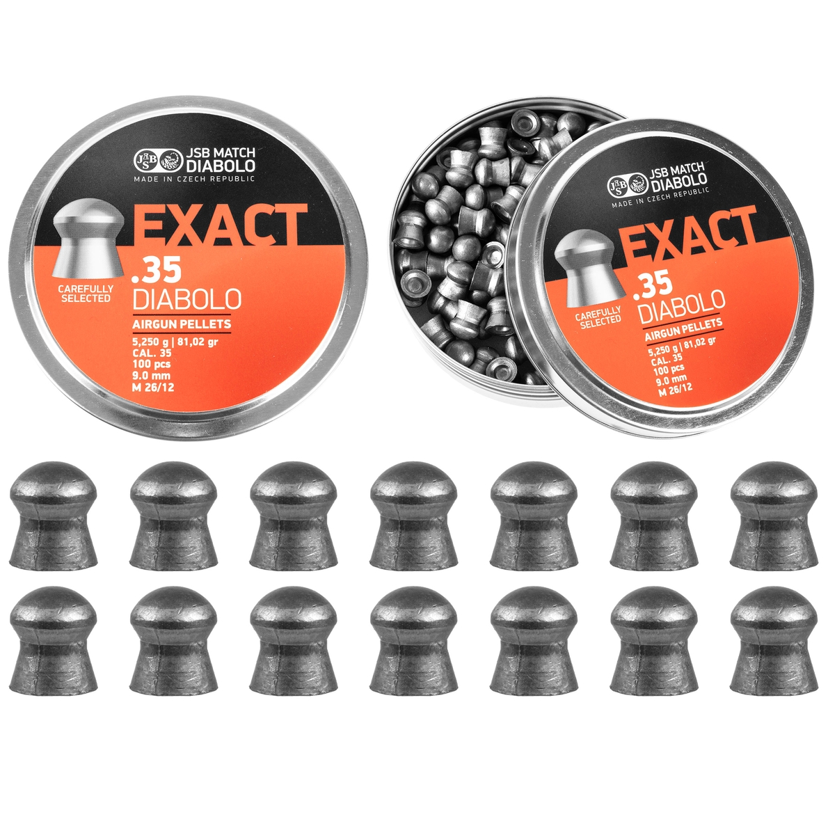 Śrut diabolo JSB Exact 9 mm .35 100szt 5,25 g - obrazek 4