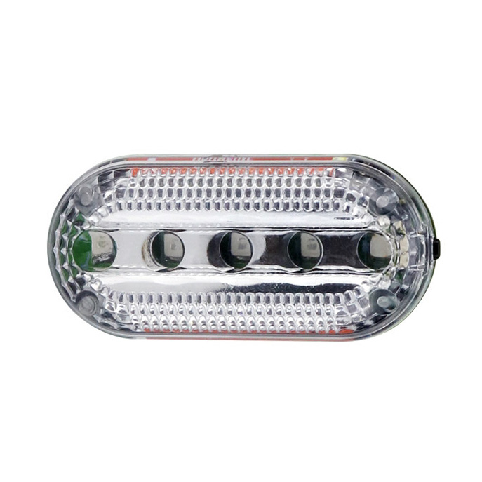 Lampka rowerowa 5x led mocna na baterie z klipsem do roweru dla pieszego