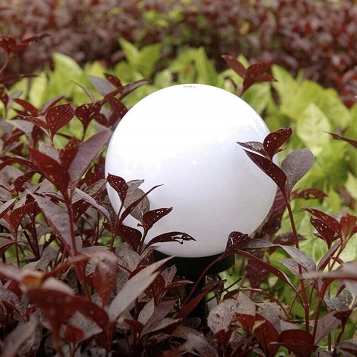 LEDLIGHT Kula solarna lampka led ogrodowa lampa wbijana lampki solarne ogrodowe zestaw 4szt - obrazek 4