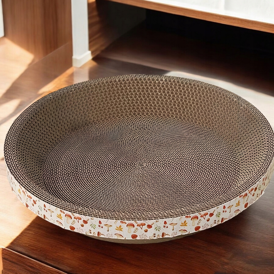 NUXIE® Drapak dla kota tekturowy legowisko leżak zabawka kocimiętka 50cm - obrazek 5