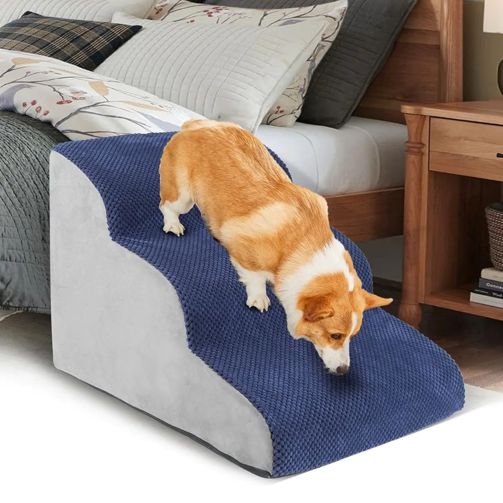 NUXIE® PREMIUM Schody dla psa 3 schodki rampa podest legowisko 60cm - obrazek 6