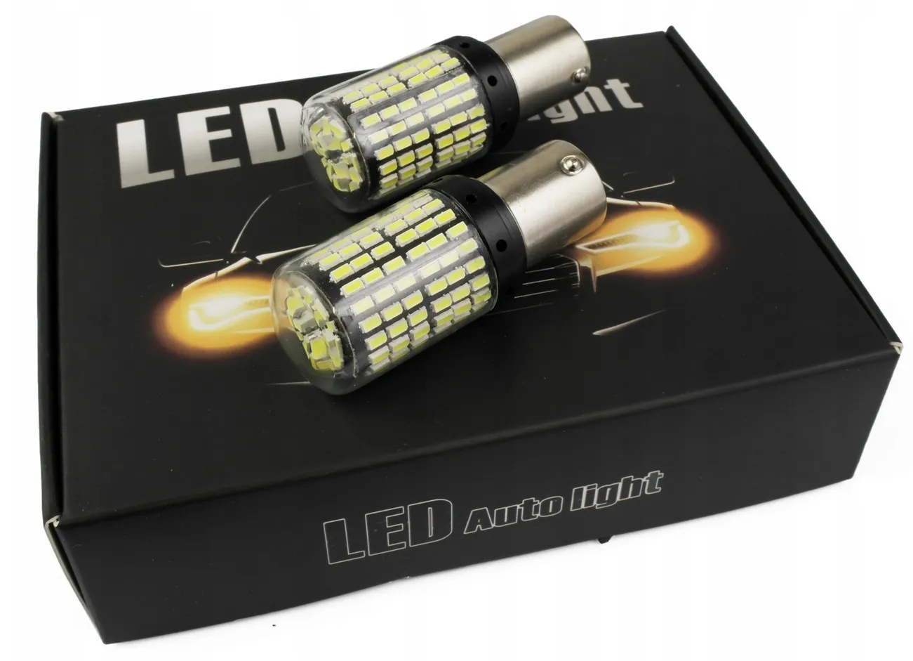LEDLIGHT Żarówka samochodowa p21w 144 led smd 3014 canbus ba15s żarówki samochodowe 1szt - obrazek 4