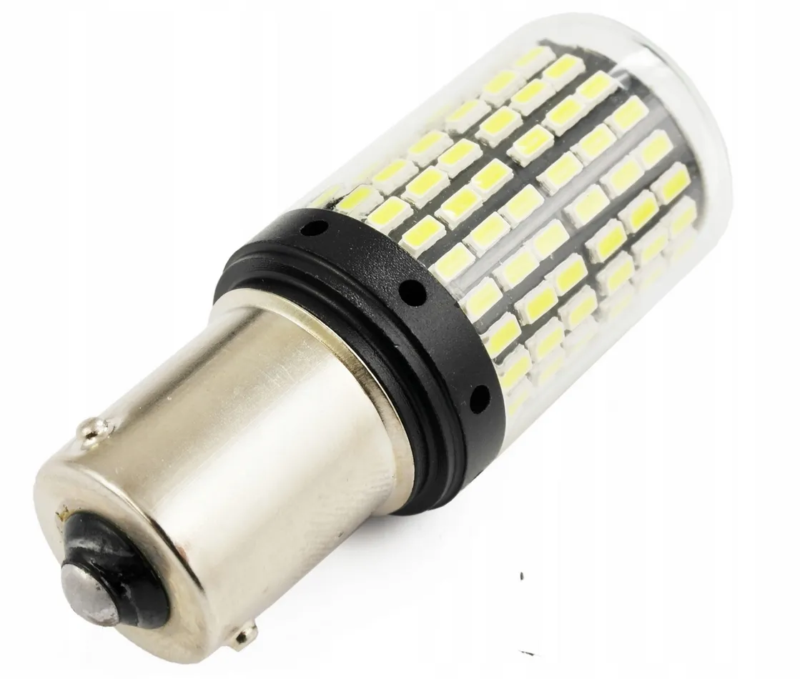 LEDLIGHT Żarówka samochodowa p21w 144 led smd 3014 canbus ba15s żarówki samochodowe 1szt - obrazek 2
