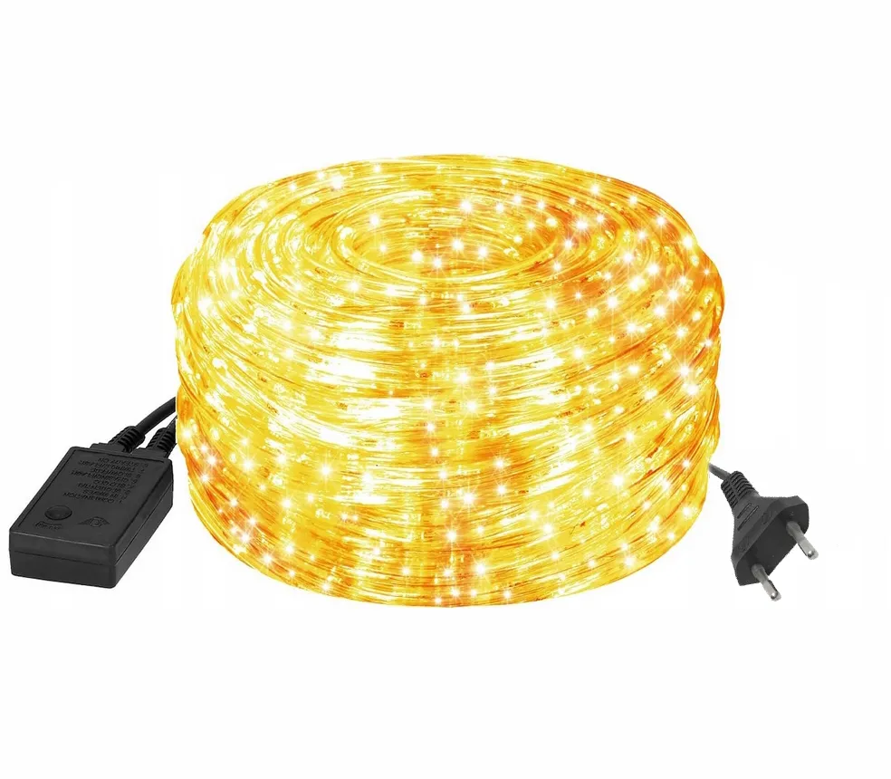 XMAS Wąż świetlny zewnętrzny led lampki biały ciepły ip44 20m
