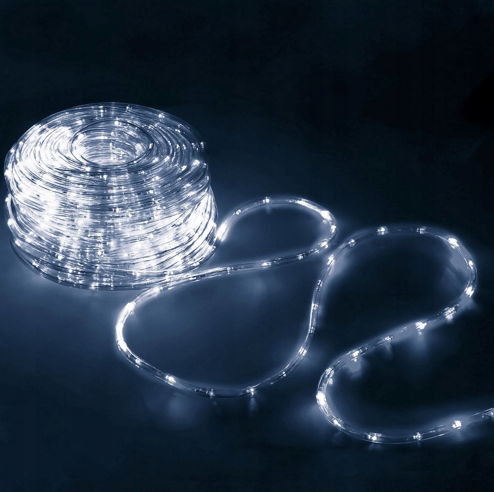 XMAS Wąż świetlny zewnętrzny led lampki biały zimny ip44 10m - obrazek 3