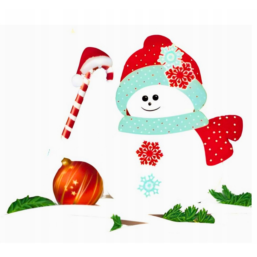 XMAS Naklejki świąteczne na szybę okno ozdoba dekoracja świąteczna mikołaj święta zestaw 2 arkusze - obrazek 8