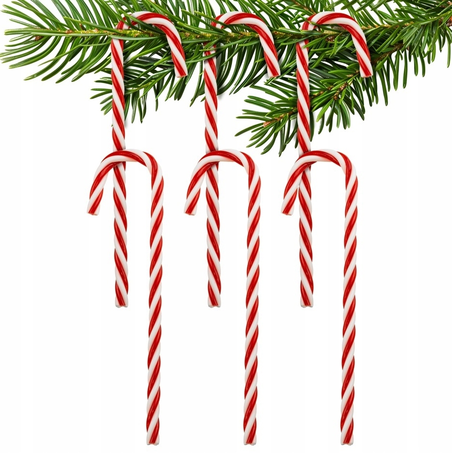 XMAS Laski lizaki świąteczne bombki dekoracja na choinkę ozdoba świąteczna zestaw 6szt - obrazek 2