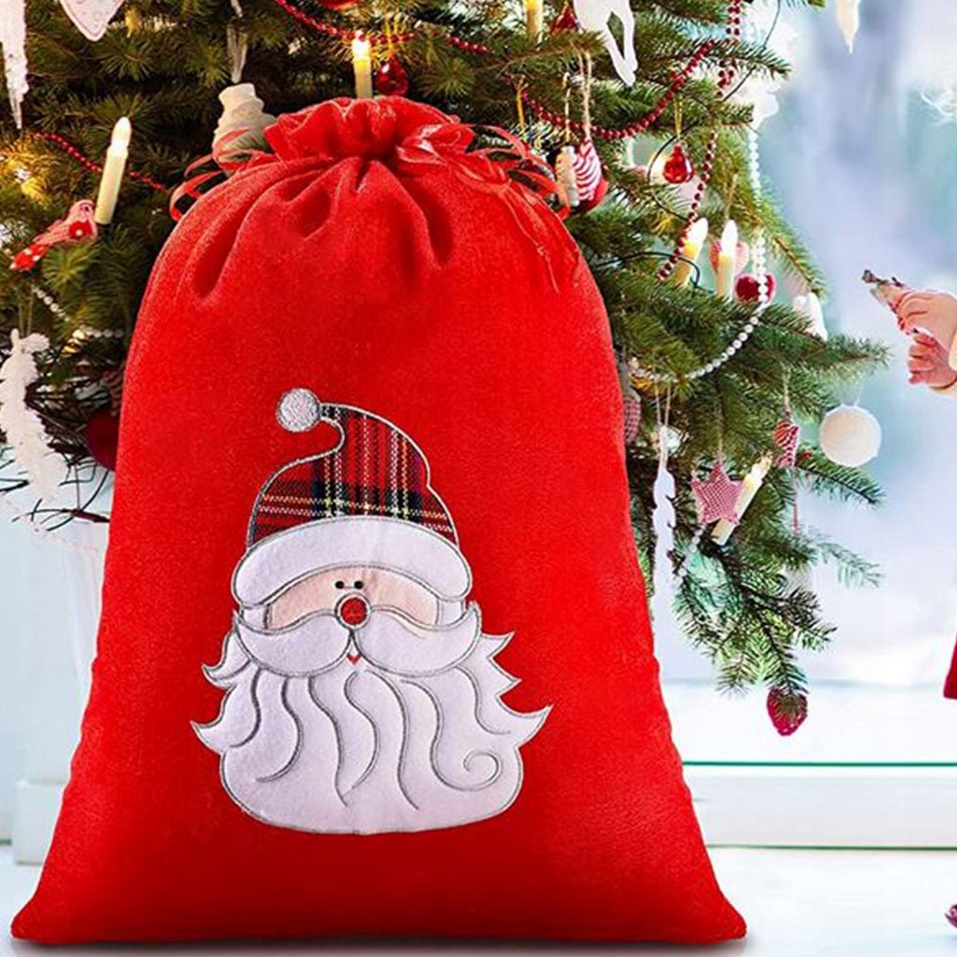 XMAS Świąteczny worek wór na prezenty prezent mikołaja ozdoba świąteczna premium XL - obrazek 3