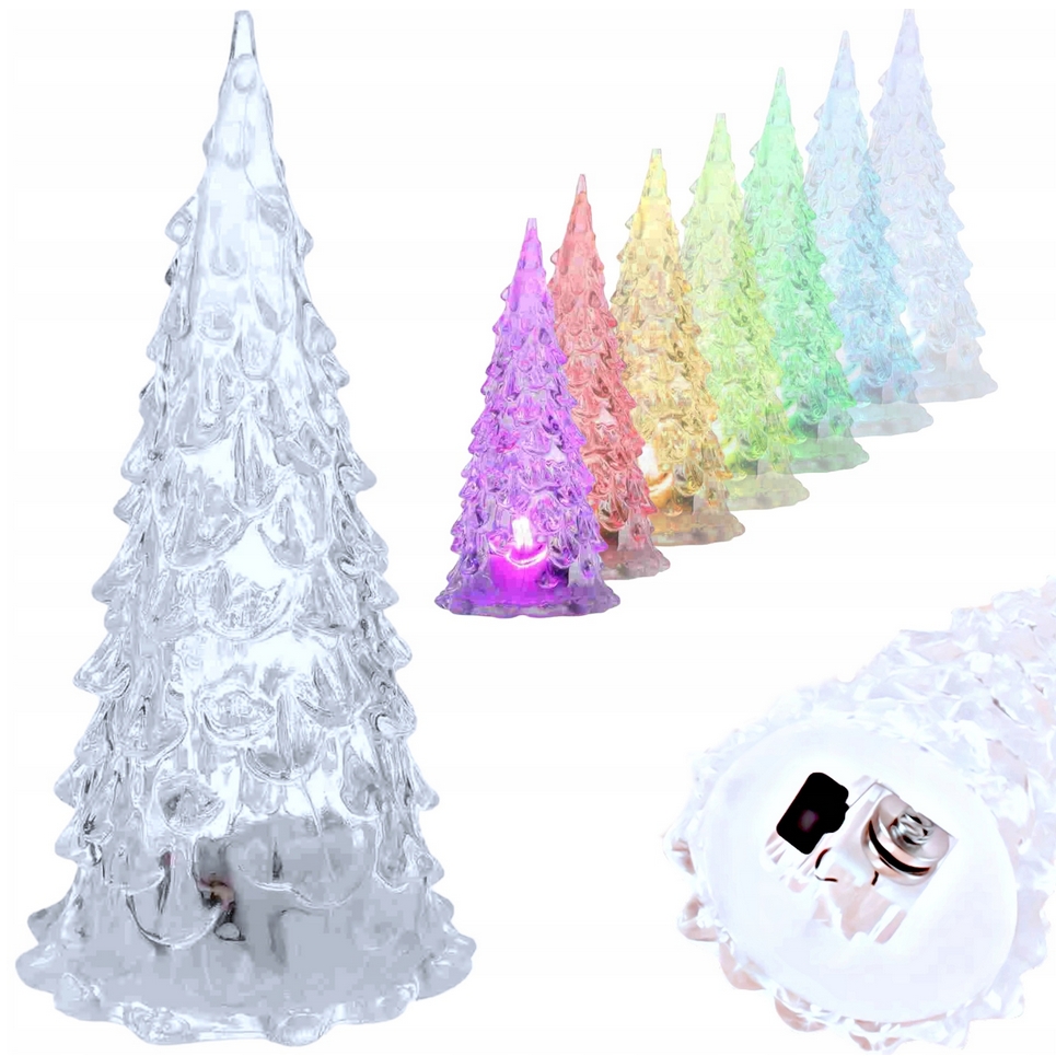XMAS Świecąca choinka led lampka dekoracyjna figurka dekoracja ozdoba świąteczna