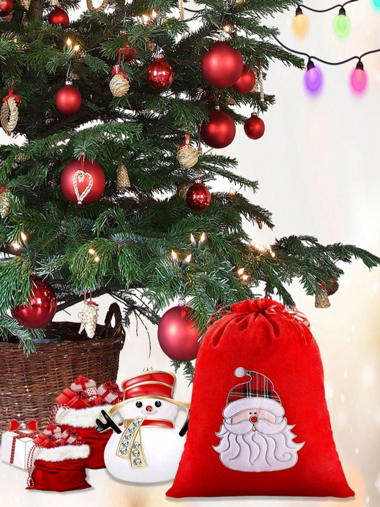 XMAS Świąteczny worek wór na prezenty prezent mikołaja ozdoba świąteczna premium XL - obrazek 5