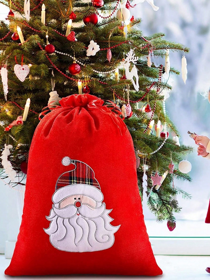 XMAS Świąteczny worek wór na prezenty prezent mikołaja ozdoba świąteczna premium XL - obrazek 6