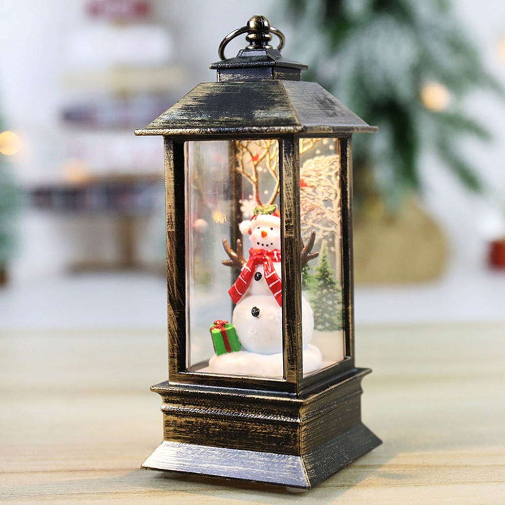 XMAS Lampion świąteczny led latarnia latarenka ozdoba świąteczna 13cm - obrazek 4