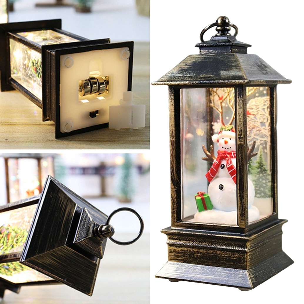 XMAS Lampion świąteczny led latarnia latarenka ozdoba świąteczna 13cm - obrazek 3