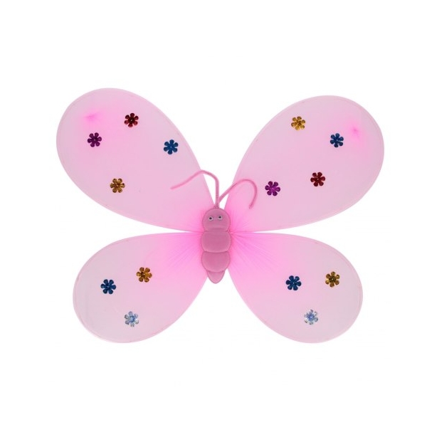 PLAYJOY Kostium strój przebranie wróżki wróżka motyl skrzydła opaska różdżka zestaw - obrazek 3