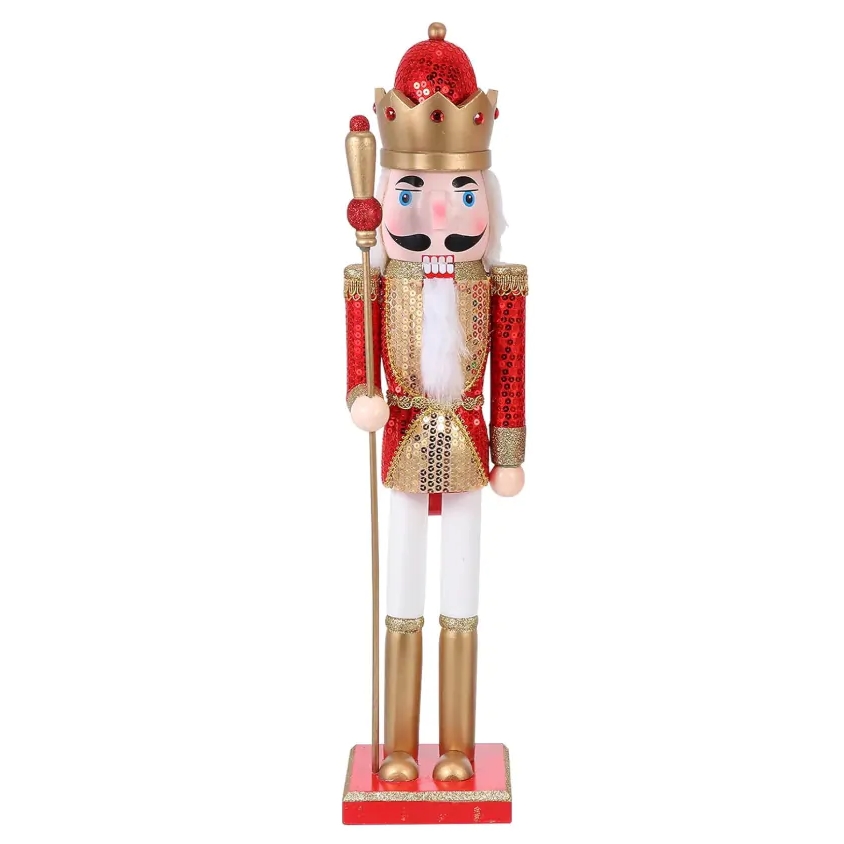 XMAS Drewniany dziadek do orzechów drewno duża figurka ozdoba świąteczna xl 60cm - obrazek 3